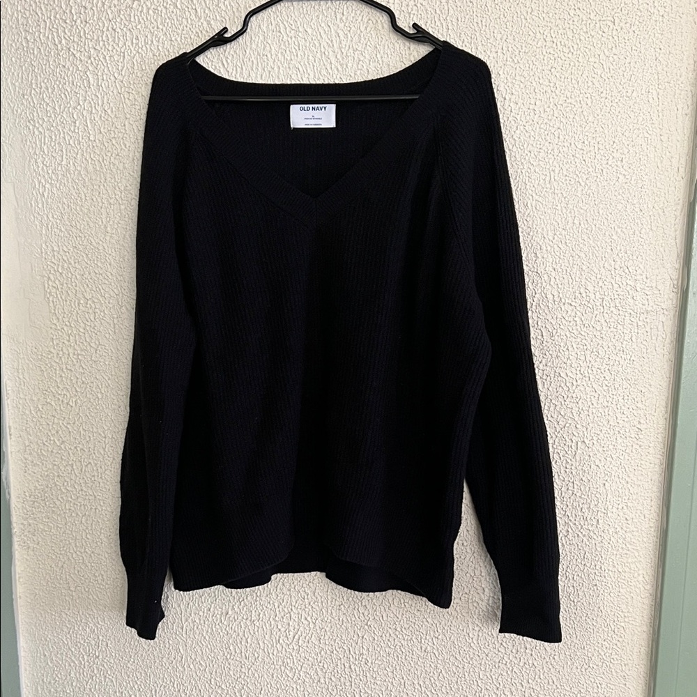 Old Navy Brand Chunky Knit Black Sweater
